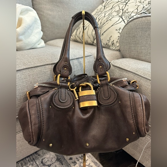 Chloe Handbags - Pre loved Chloe’ Brown with Both Lock and Key